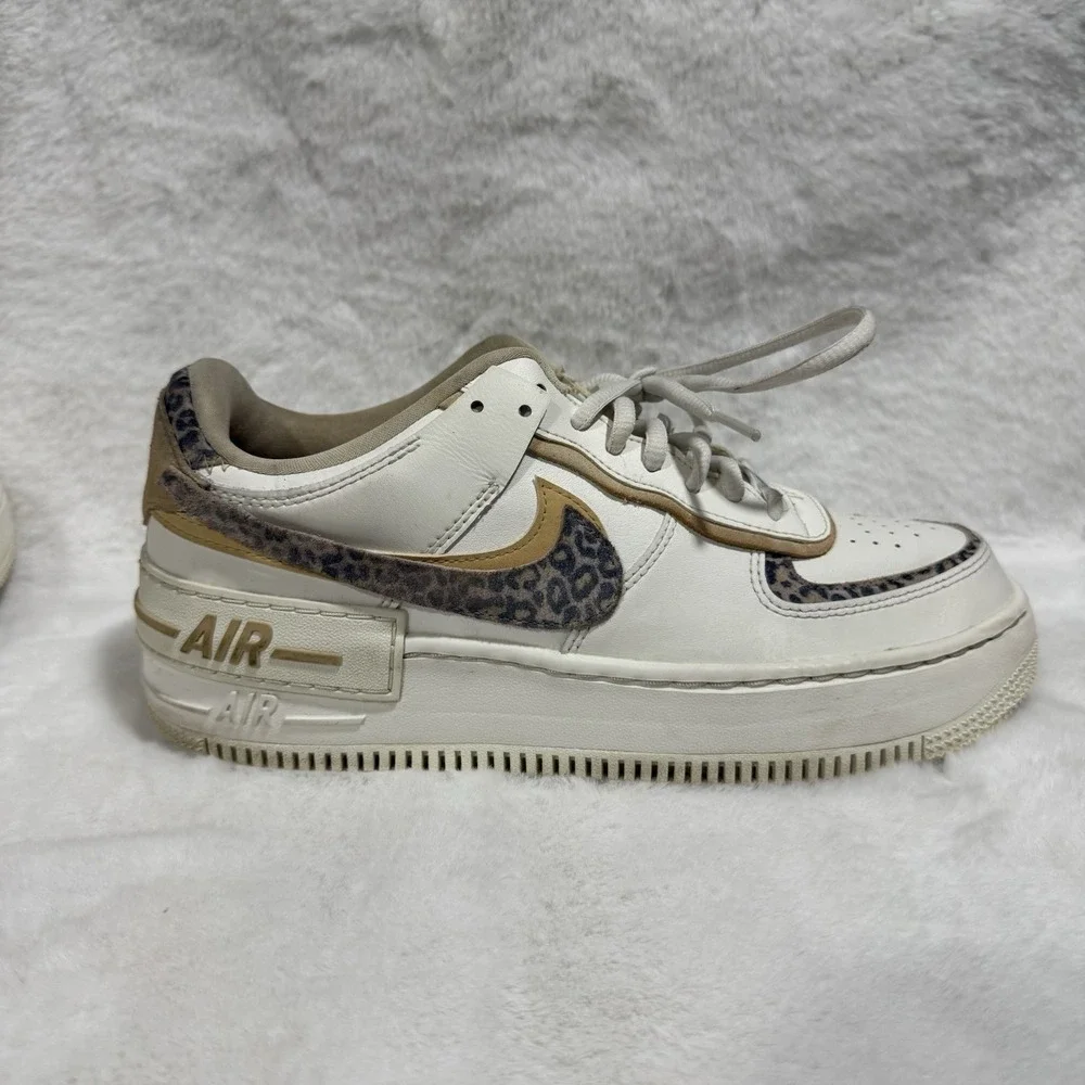 Nike Air Force 1 Shadow White Leopard Animal Print C10919-120